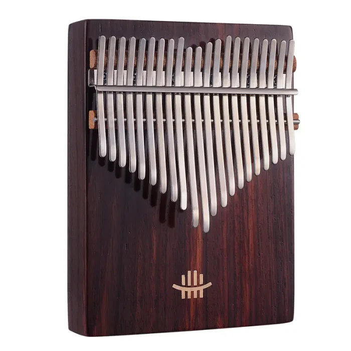 17/21 Key Bottom Soundhole Kalimba African Walnut Hluru - Image 13