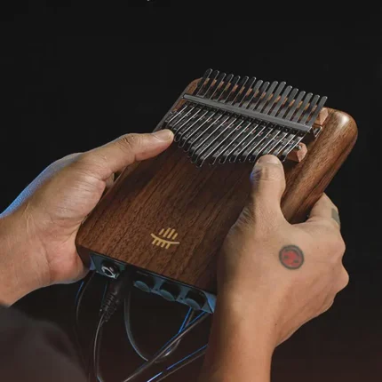 Hluru 17/21 Key Electric Kalimba Black Walnut - Image 3