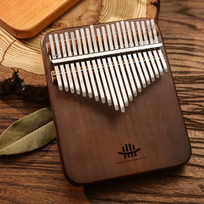 Hluru 21-Key African Walnut Kalimba - Solid Body - Image 7