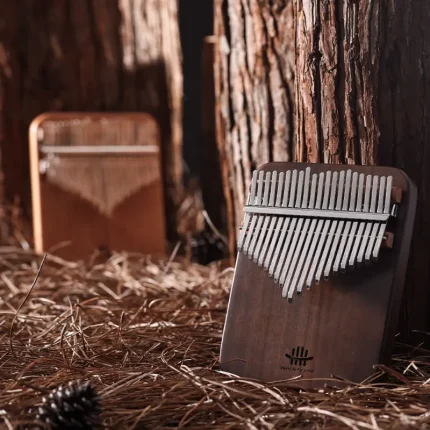 Hluru 21-Key African Walnut Kalimba - Solid Body - Image 6