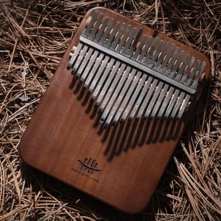 Hluru 21-Key African Walnut Kalimba - Solid Body - Image 5