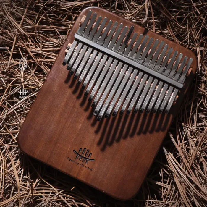 Hluru 21-Key African Walnut Kalimba - Solid Body - Image 5