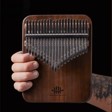 Hluru 21-Key African Walnut Kalimba - Solid Body - Image 3