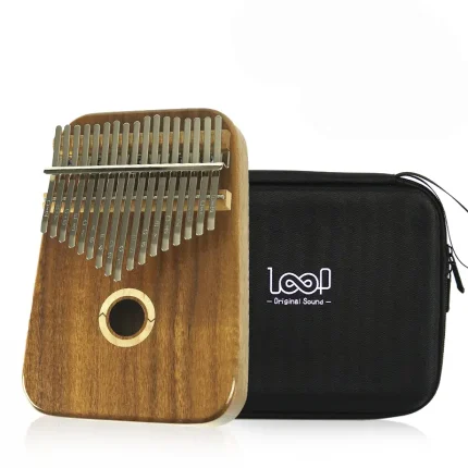 17 key Acacia wood Kalimba by LOOP, thumb piano with bright tone and smooth finish