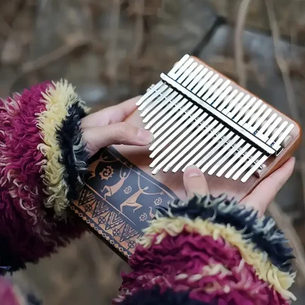 "African Dancer" 21-Key Mahogany Kalimba - Image 5