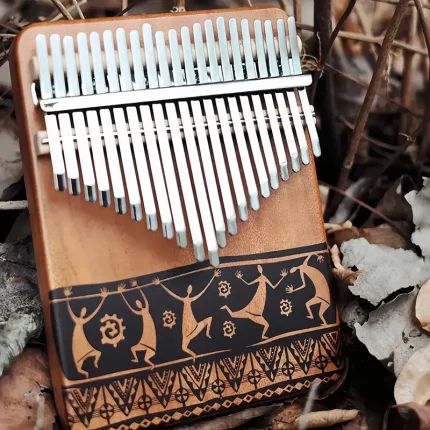 "African Dancer" 21-Key Mahogany Kalimba - Image 7