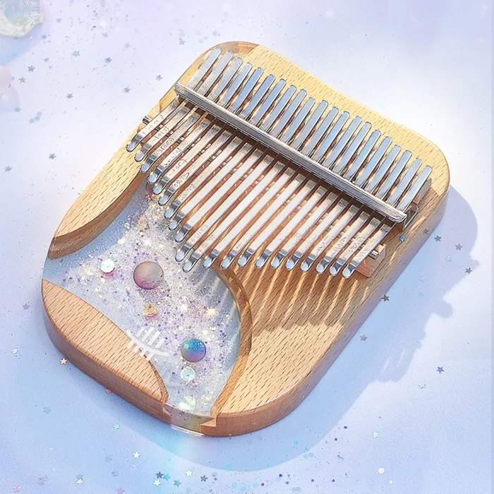 "Stardust Galaxy" 17/21 Key Transparent Resin Kalimba - Image 2