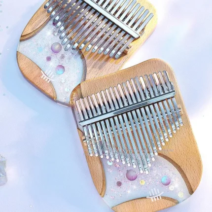 "Stardust Galaxy" 17/21 Key Transparent Resin Kalimba - Image 3