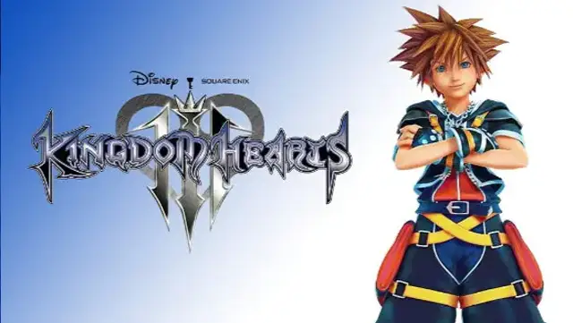 The cover for Kingdom Hearts - Dearly Beloved Kalimba Tabs (34-Key) features the title, a spiky-haired character in bright clothes standing right on a blue-to-white gradient, with Disney and Square Enix logos above.